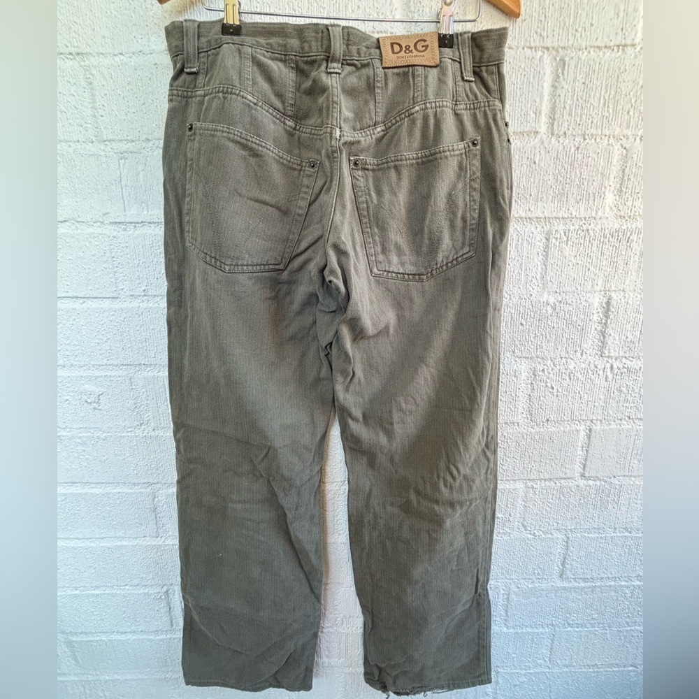 Dolce & Gabbana D&G Olive Green Denim Men's Jeans sz 36